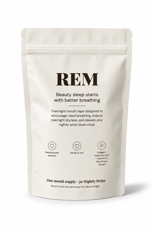 Collagen Hydrogel Mouth Tape – 30 Night Supply | Nasal Breathing Strip | REM Sleep Tape