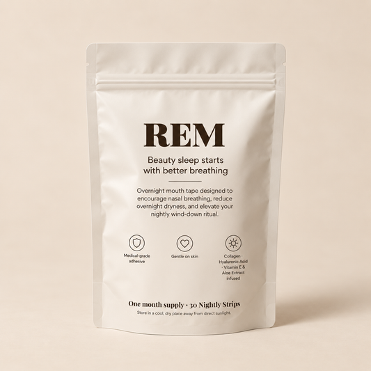 Hydrogel Mouth Tape – 30 Night Supply | Nasal Breathing Strip | REM Sleep Tape